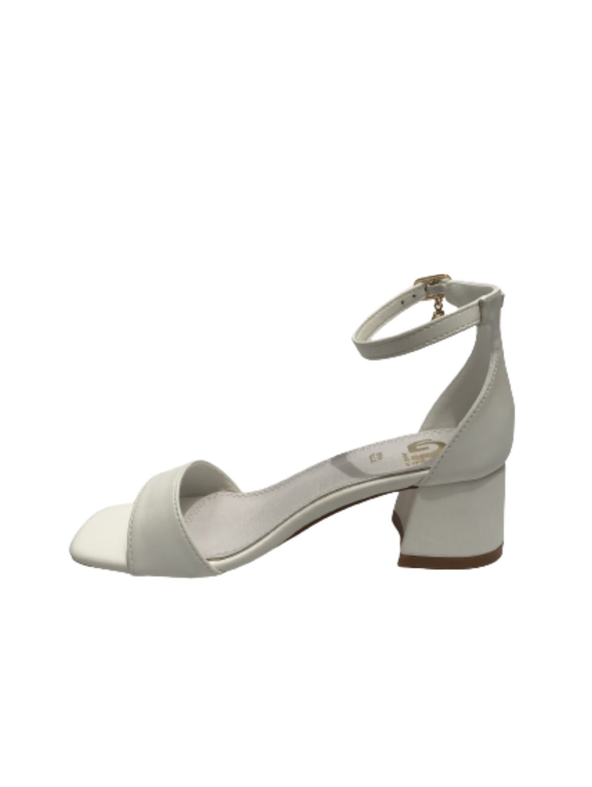 Scarpe donna Gold&gold sandalo con tacco ecopelle bianco DS23GG31 GD812