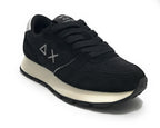 Sneaker Sun68 Girl's Ally glitter teen mesh/ suede nero Z24SU12 Z43404T