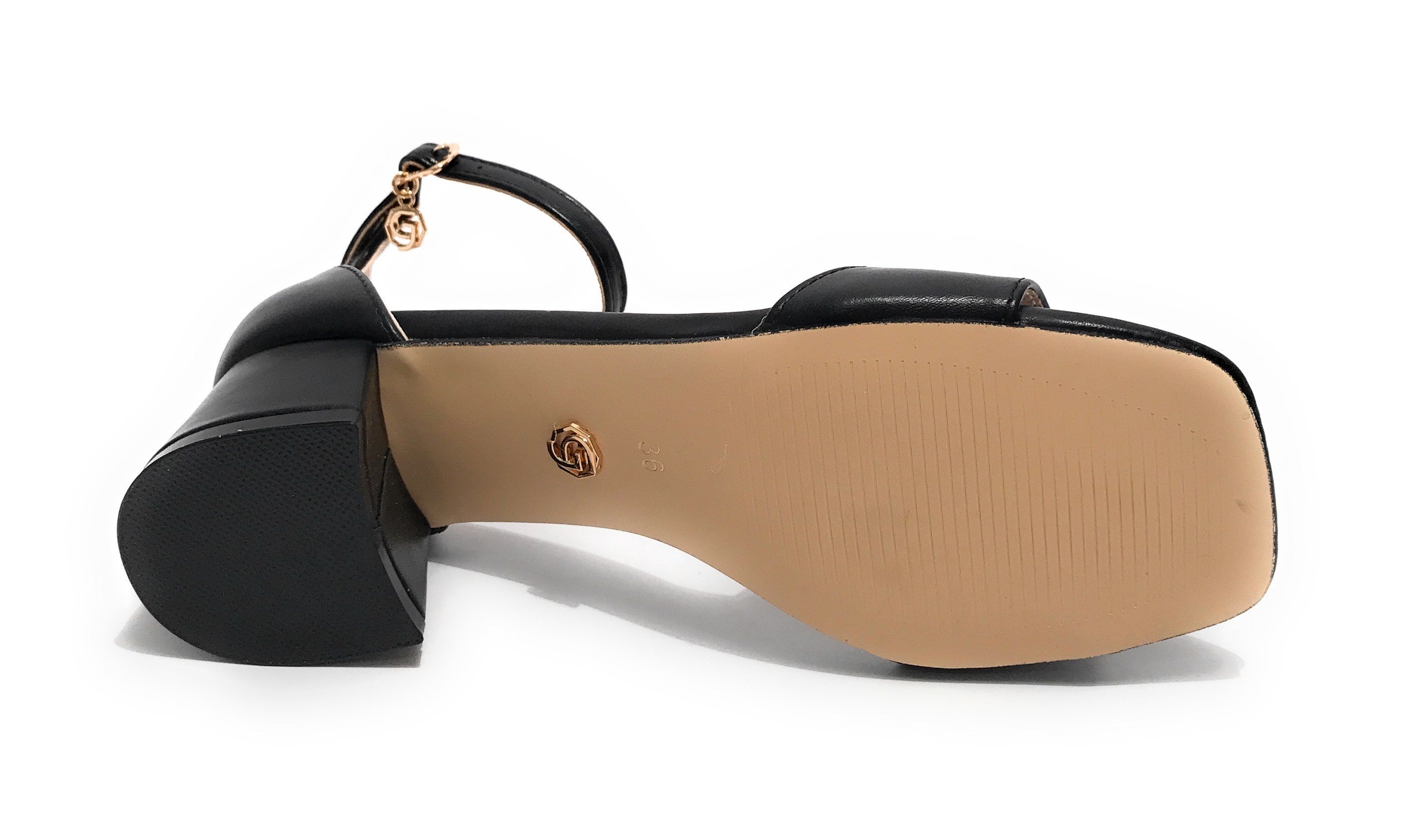Scarpe donna Gold&gold sandalo con tacco ecopelle nero DS23GG18 GD812