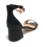 Scarpe donna Gold&gold sandalo con tacco ecopelle nero DS23GG18 GD812