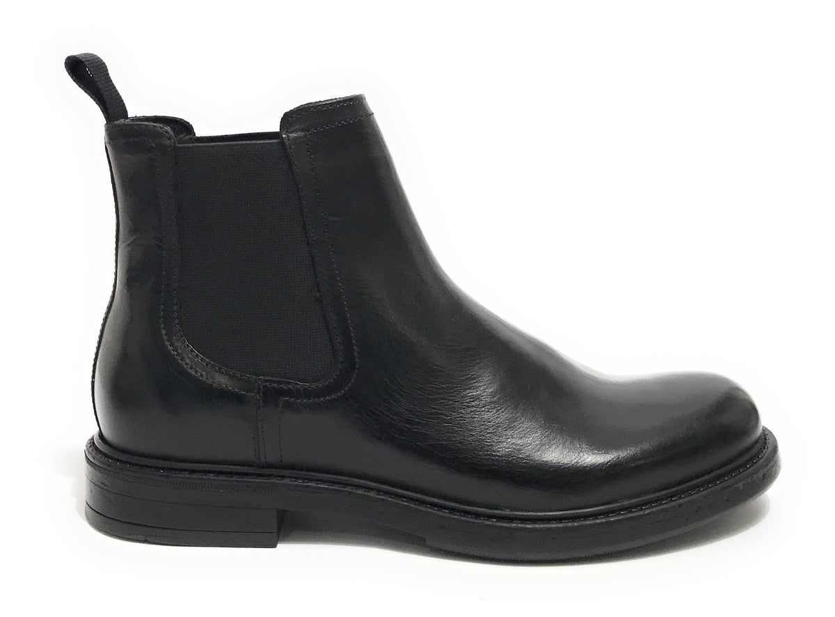 Stivaletto beatles uomo Elite in pelle nero U24EL05 1399