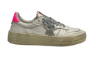 Scarpe donna 4B12 sneaker in pelle bianco/ fuxia DS24QB03 HYPER-D817