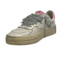 Scarpe donna 4B12 sneaker in pelle bianco/ fuxia DS24QB03 HYPER-D817