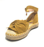 SANDALO DONNA GOLD&GOLD FONDO CORDA IN ECOPELLE SCAMOSCIATA GIALLO SENAPE GLITTER DS19GG32