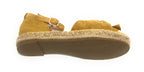 SANDALO DONNA GOLD&GOLD FONDO CORDA IN ECOPELLE SCAMOSCIATA GIALLO SENAPE GLITTER DS19GG32