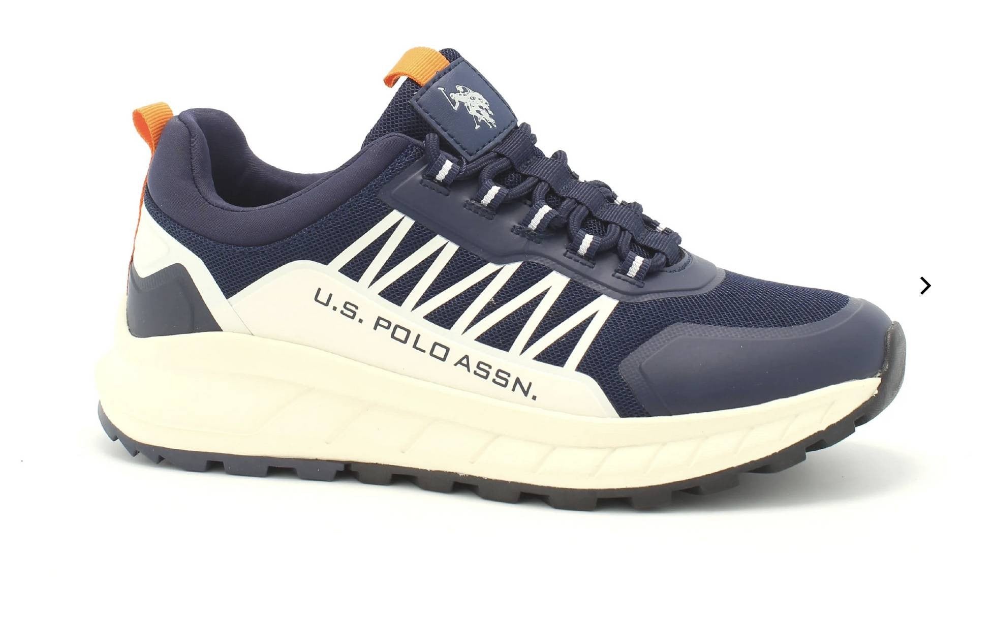 Scarpe U.S. Polo sneaker running SETH008 in ecopelle/ tessuto mesh dark blue US24UP13