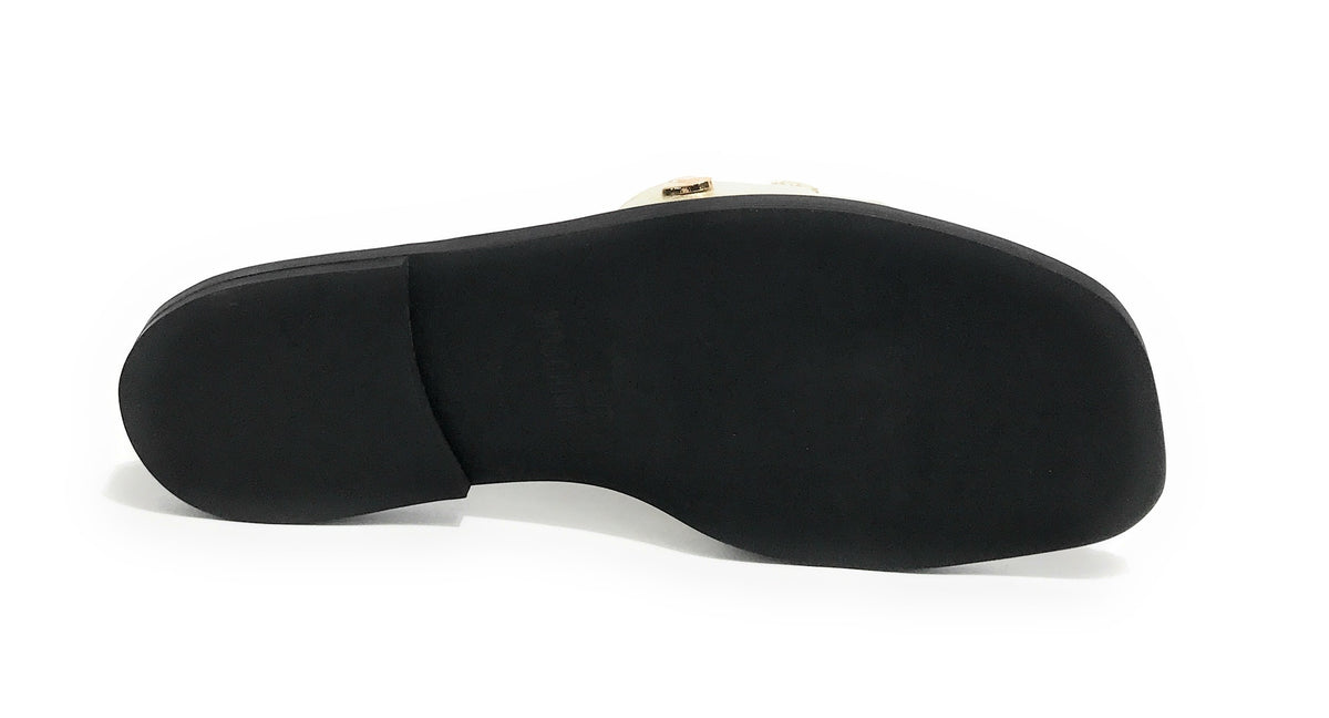 Scarpe donna Love Moschino sabot in pelle gold DS22MO13 JA28151C1EIF0900
