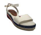 Scarpe Tommy Hilfiger sandalo fondo corda white ZS23TH04 T3A7-32778