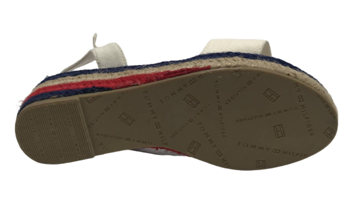 Scarpe Tommy Hilfiger sandalo fondo corda white ZS23TH04 T3A7-32778