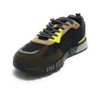 Sneaker Aeronautica Militare ecosuede/ nylon nero/ verde militare U25AR01 242SC276CT3380