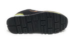 Sneaker Aeronautica Militare ecosuede/ nylon nero/ verde militare U25AR01 242SC276CT3380