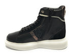 Scarpe donna US Polo sneaker alto Cardi006 in pelle black/ silver D23UP10