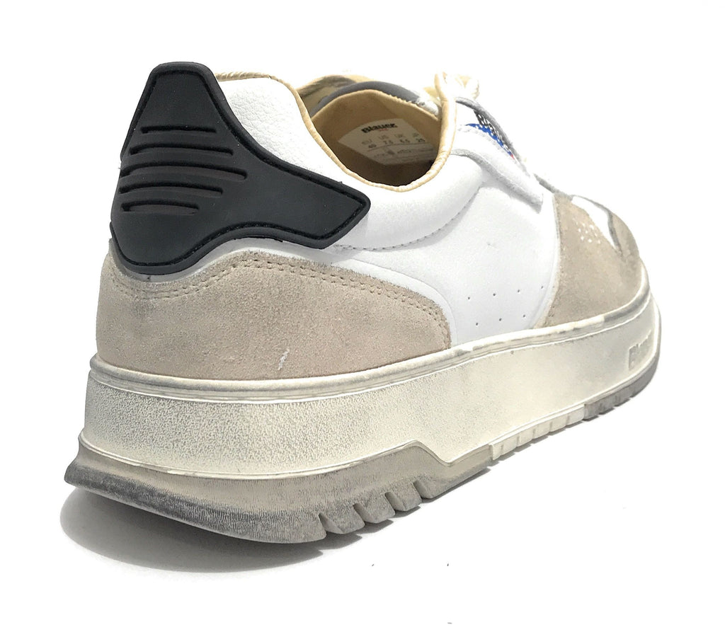 Scarpe uomo Blauer sneaker Harper in pelle white/ black US23BU03 S3HARPER07