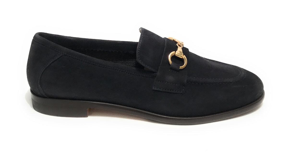 Mocassino uomo  in pelle scamosciata blu navy US23EL07 2005