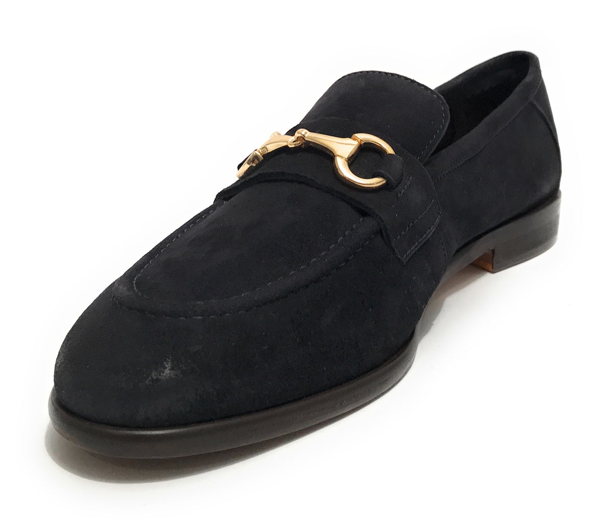 Mocassino uomo  in pelle scamosciata blu navy US23EL07 2005