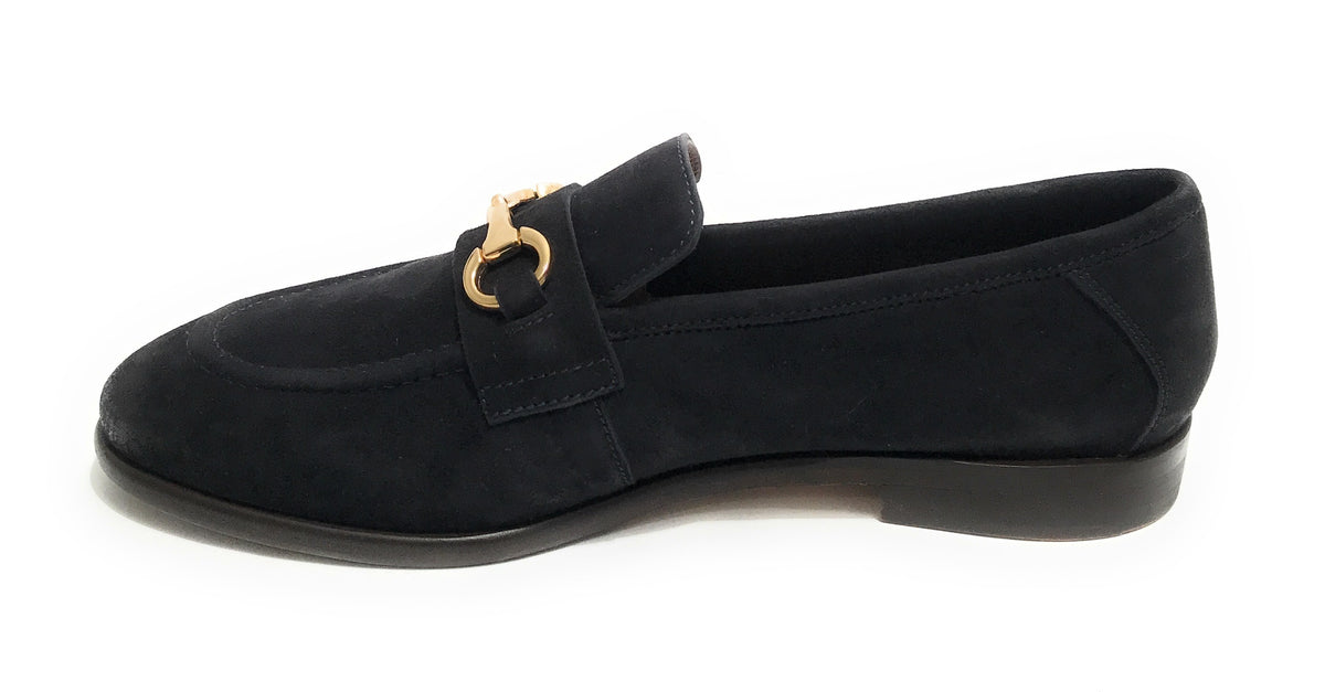 Mocassino uomo  in pelle scamosciata blu navy US23EL07 2005