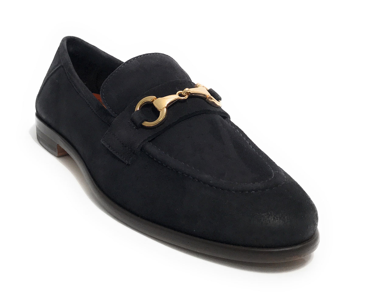 Mocassino uomo  in pelle scamosciata blu navy US23EL07 2005