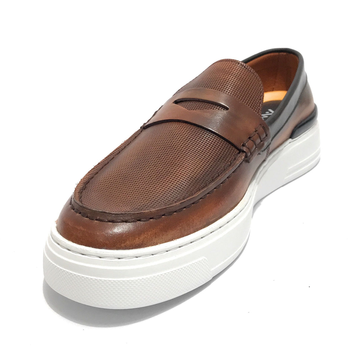 Scarpe uomo Ambitious mocassino in pelle comb camel US22AM08 10322A