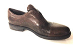 SCARPE UOMO DAVIDSON SCAMICIATA PELLE BURRATTATA MORO ARTIGIANALE 2015 U15DV01