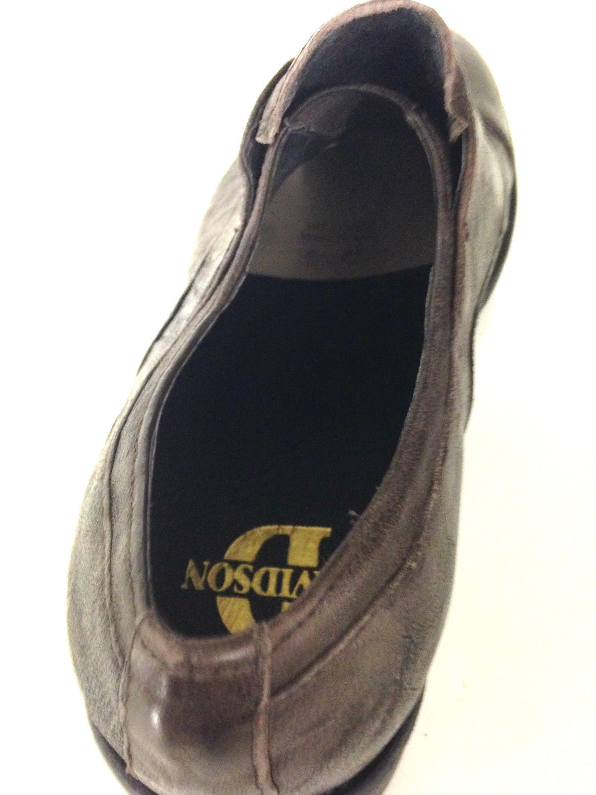 SCARPE UOMO DAVIDSON SCAMICIATA PELLE BURRATTATA MORO ARTIGIANALE 2015 U15DV01