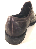 SCARPE UOMO DAVIDSON SCAMICIATA PELLE BURRATTATA MORO ARTIGIANALE 2015 U15DV01