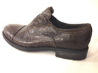 SCARPE UOMO DAVIDSON SCAMICIATA PELLE BURRATTATA MORO ARTIGIANALE 2015 U15DV01