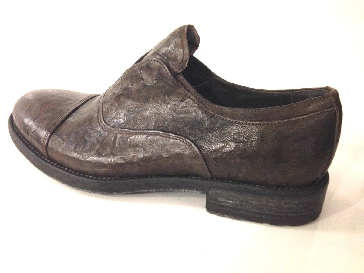 SCARPE UOMO DAVIDSON SCAMICIATA PELLE BURRATTATA MORO ARTIGIANALE 2015 U15DV01