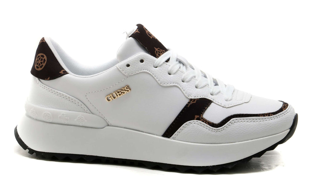 Scarpe donna sneaker Guess Vinsa 2 white/ brown DS24GU15 FLPVN2PEL12