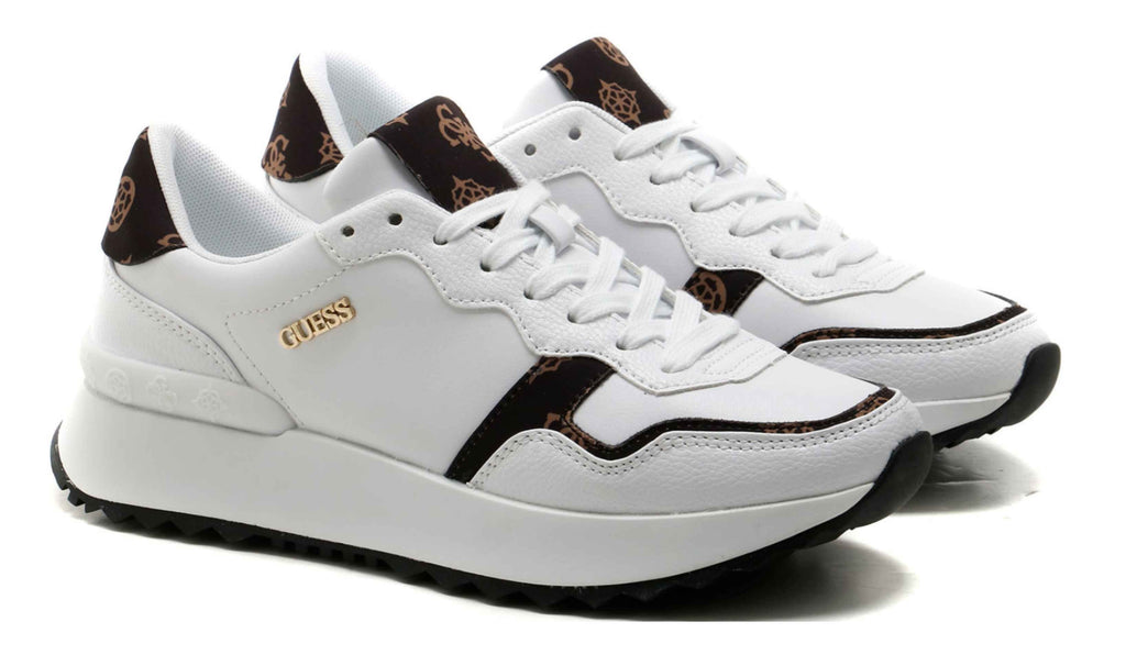 Scarpe donna sneaker Guess Vinsa 2 white/ brown DS24GU15 FLPVN2PEL12
