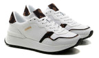 Scarpe donna sneaker Guess Vinsa 2 white/ brown DS24GU15 FLPVN2PEL12