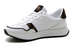 Scarpe donna sneaker Guess Vinsa 2 white/ brown DS24GU15 FLPVN2PEL12