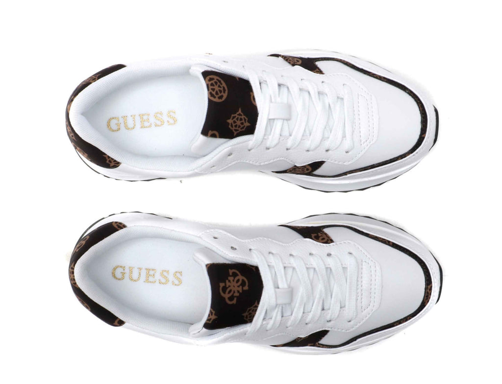 Scarpe donna sneaker Guess Vinsa 2 white/ brown DS24GU15 FLPVN2PEL12