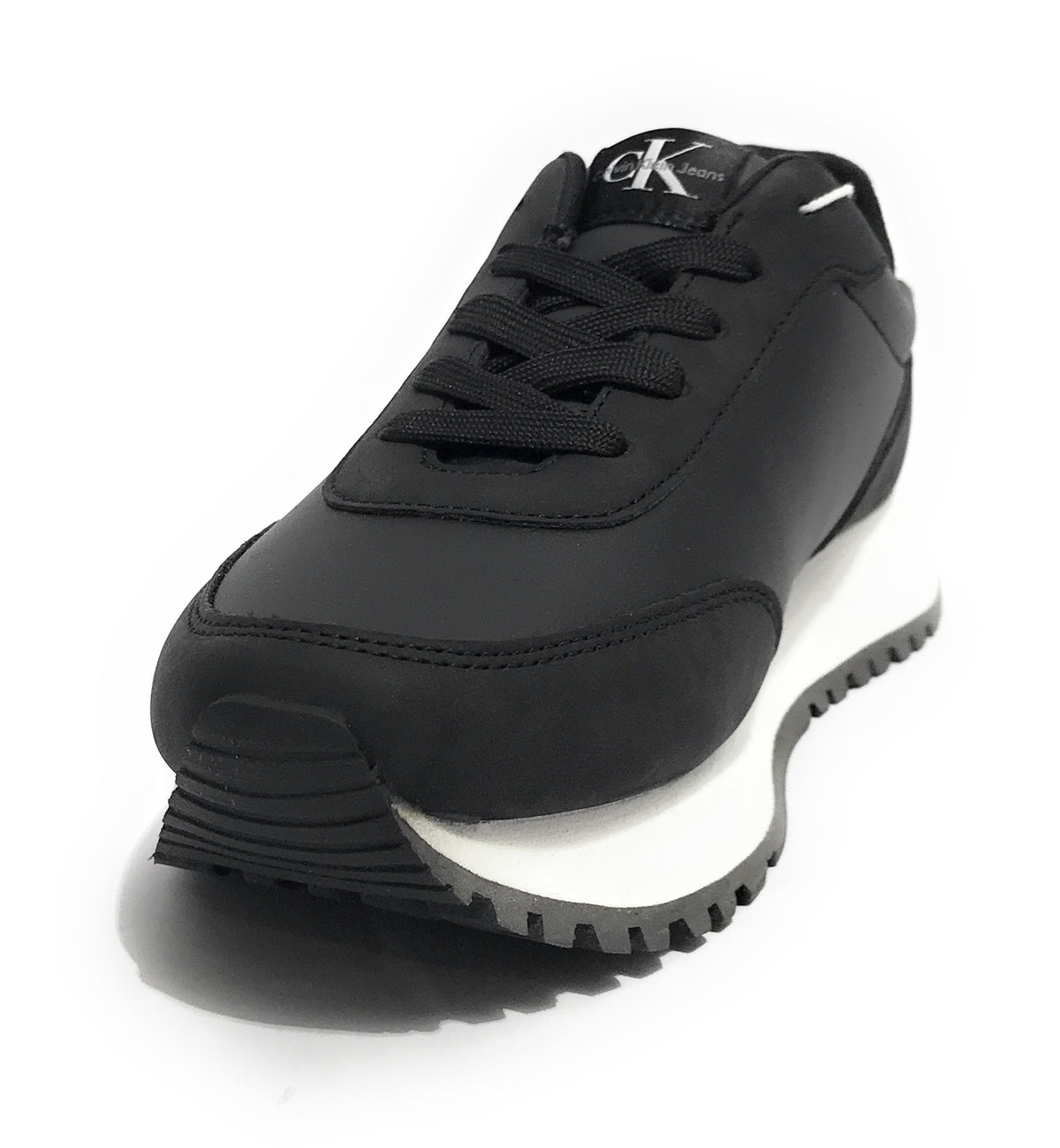 Sneaker running Calvin Klein jeans in ecopelle/ tessuto black/ white D25CK05 V3A9-81004-1269X001