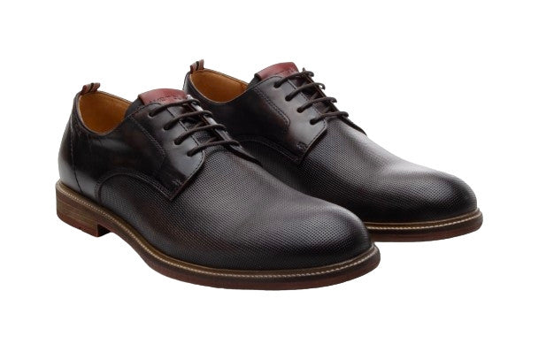 Scarpe uomo Ambitious 11465A francesina stringata in pelle dark brown US24AM08