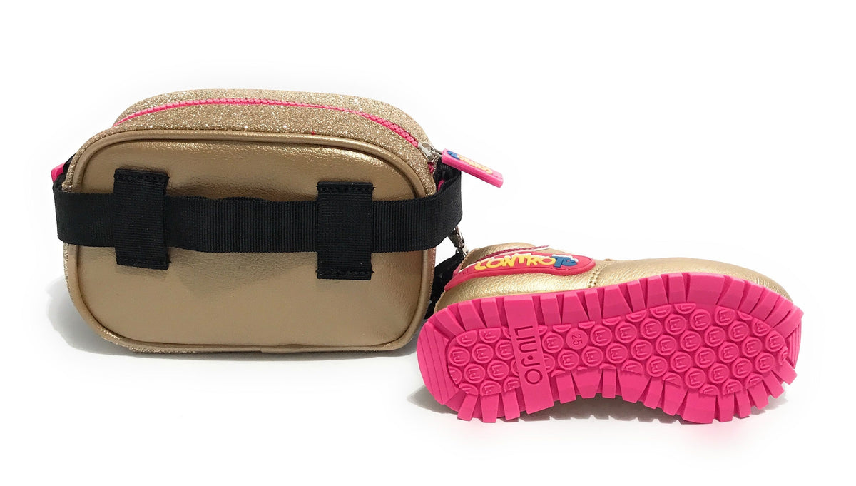 Scarpe bambino Liu-Jo sneaker Me Contro Te Wonder 20 + shoulder bag glitter ZS22LJ01 4F1007