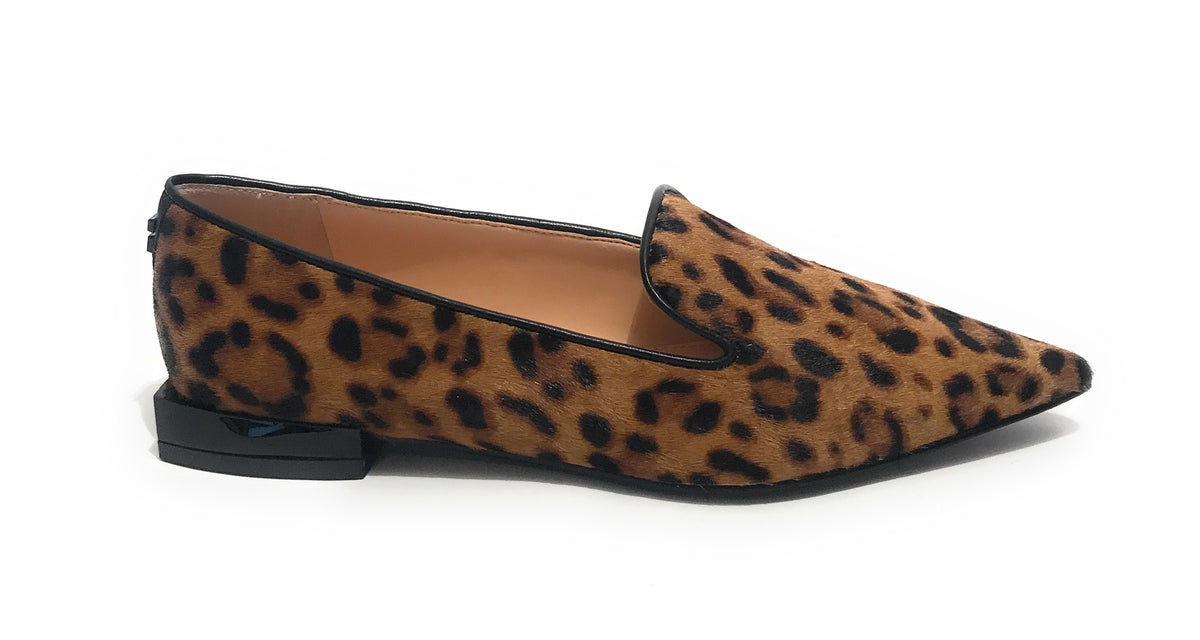 Scarpe donna Guess mocassino a punta Gusty animalier leopardata D23GU37 FL7GS5LEP14