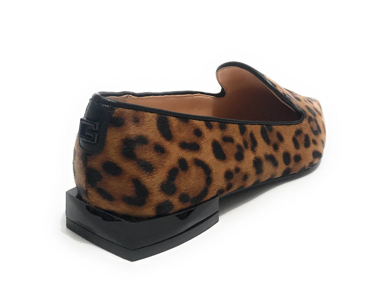 Scarpe donna Guess mocassino a punta Gusty animalier leopardata D23GU37 FL7GS5LEP14