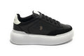 Scarpe donna US Polo sneaker Artide001 in pelle nero D23UP08