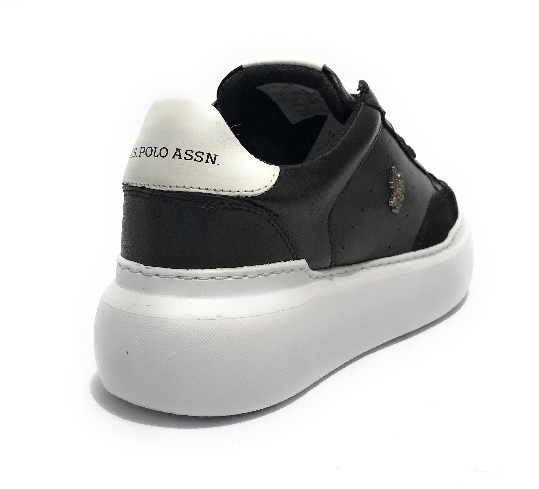 Scarpe donna US Polo sneaker Artide001 in pelle nero D23UP08
