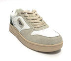 Sneaker Aeronautica Militare running in pelle/ tessuto bianco/ verde US23AR07 231SC235CT3096
