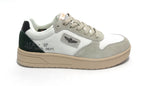 Sneaker Aeronautica Militare running in pelle/ tessuto bianco/ verde US23AR07 231SC235CT3096
