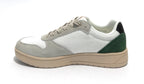 Sneaker Aeronautica Militare running in pelle/ tessuto bianco/ verde US23AR07 231SC235CT3096