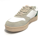Sneaker Aeronautica Militare running in pelle/ tessuto bianco/ verde US23AR07 231SC235CT3096