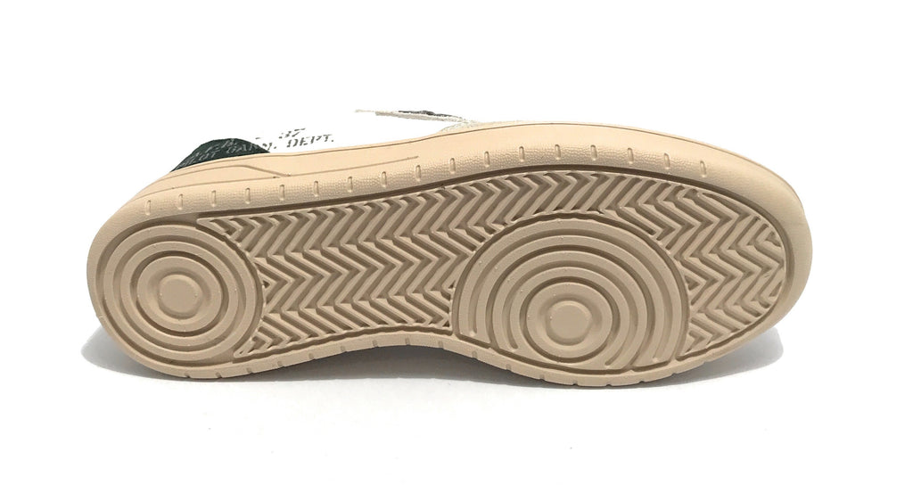 Sneaker Aeronautica Militare running in pelle/ tessuto bianco/ verde US23AR07 231SC235CT3096
