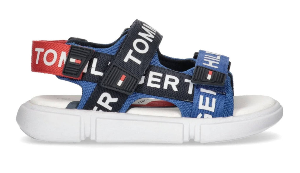 Scarpe bambino Tommy Hilfiger sandalo blu royal/ red ZS23TH07 T3X2-32910