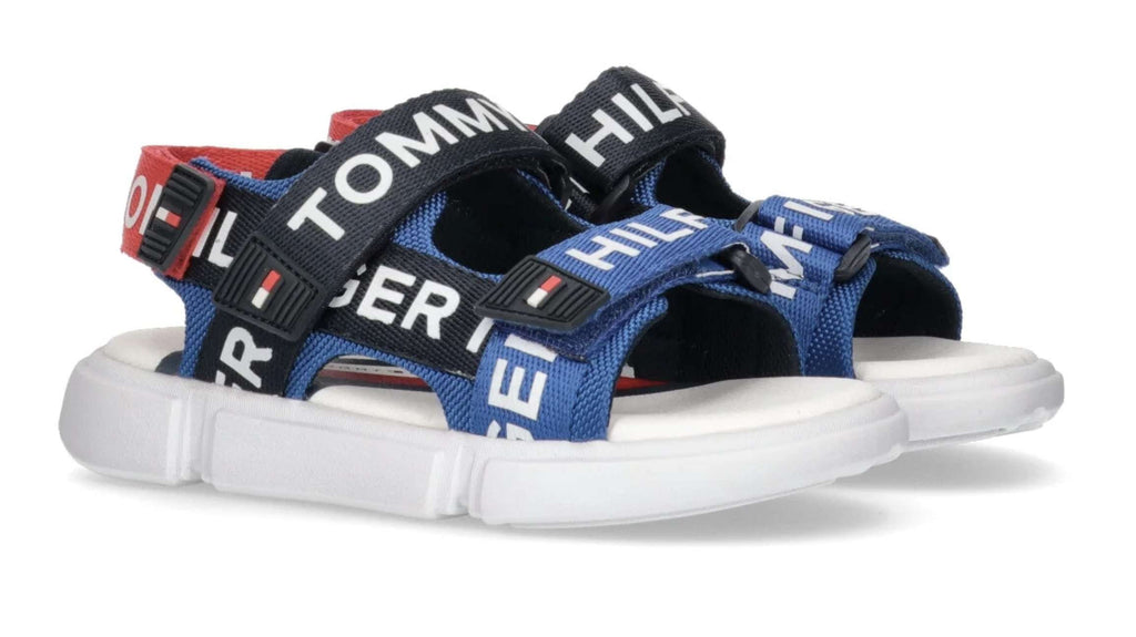 Scarpe bambino Tommy Hilfiger sandalo blu royal/ red ZS23TH07 T3X2-32910
