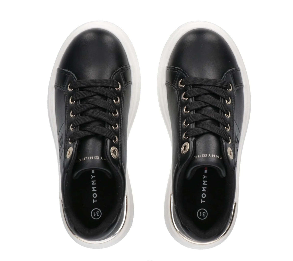 Scarpe Tommy Hilfiger sneaker monogram black D25TH03 T3A9-33542-1351999