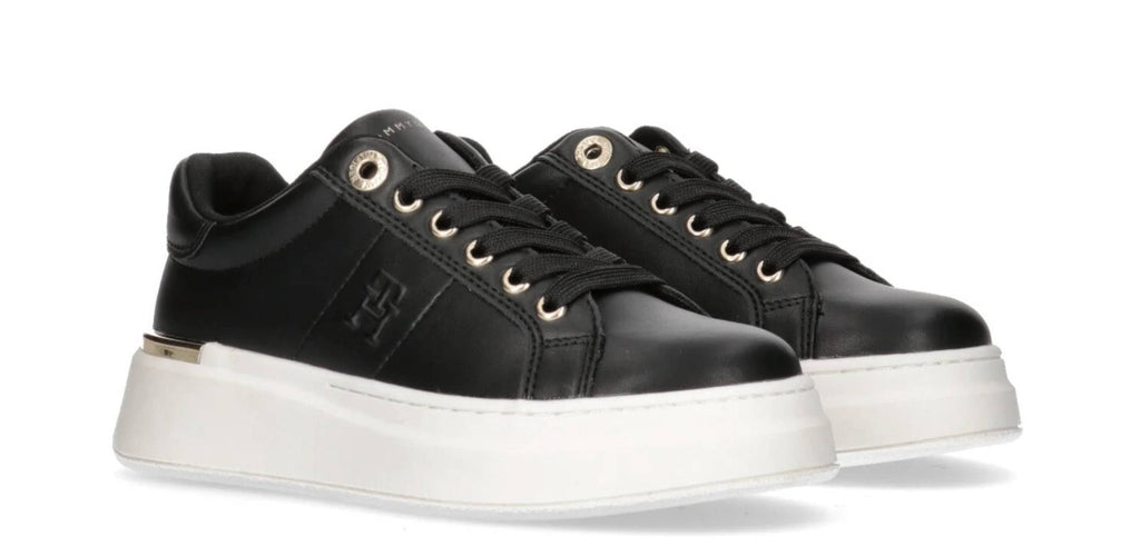 Scarpe Tommy Hilfiger sneaker monogram black D25TH03 T3A9-33542-1351999