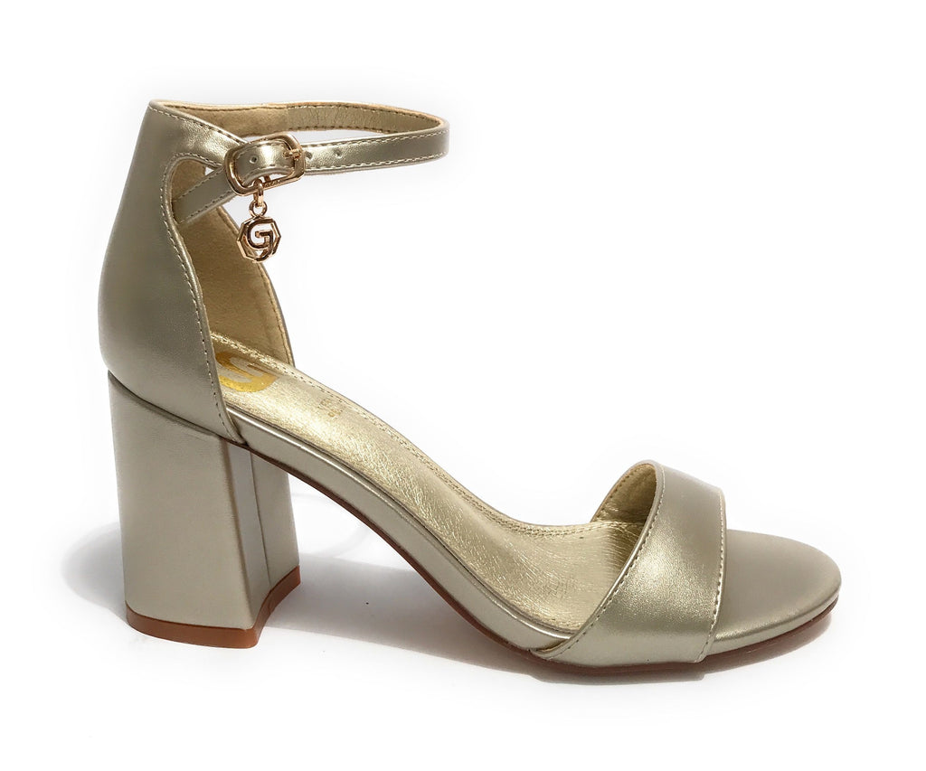 Scarpe donna Gold&gold sandalo con tacco ecopelle gold DS23GG32 GD815