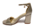 Scarpe donna Gold&gold sandalo con tacco ecopelle gold DS23GG32 GD815